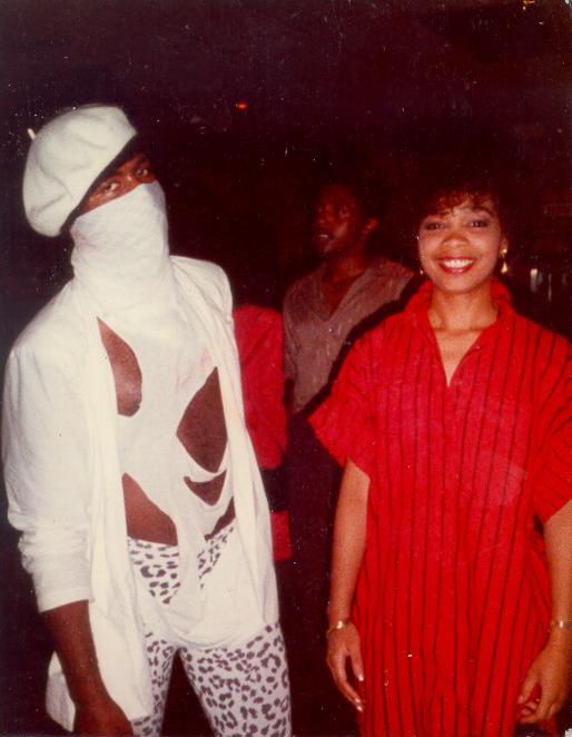 Me & my sis ''Faynel''   (after our show)   '85
